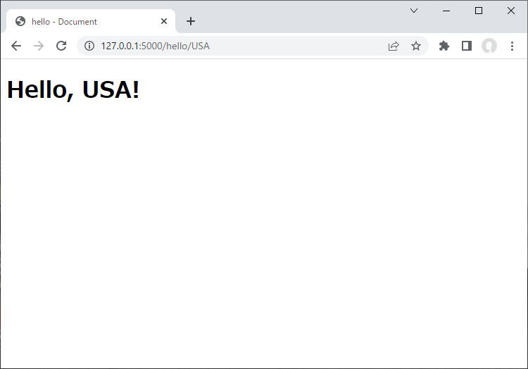hello.html をname=USAで表示